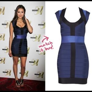 French Connection Cap Sleeve Bandage Dress